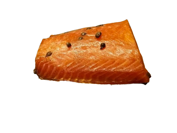 Cœur de Saumon mariné et fumé aux agrumes