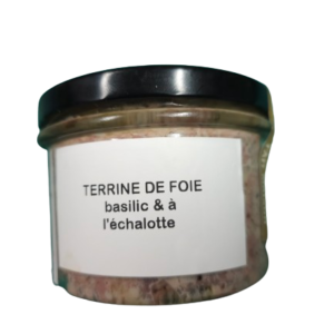 Terrine de Foie à l’échalotte & Basilic 200g